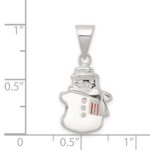 Sterling Silver Enameled Snowman Charm - Image 3