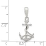 Sterling Silver Anchor & Rope Pendant - Image 3