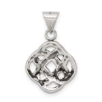 Sterling Silver Antiqued Celtic Knot Pendant - Image 4