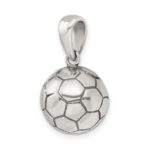 Sterling Silver Antiqued Soccer Ball Pendant - Image 5