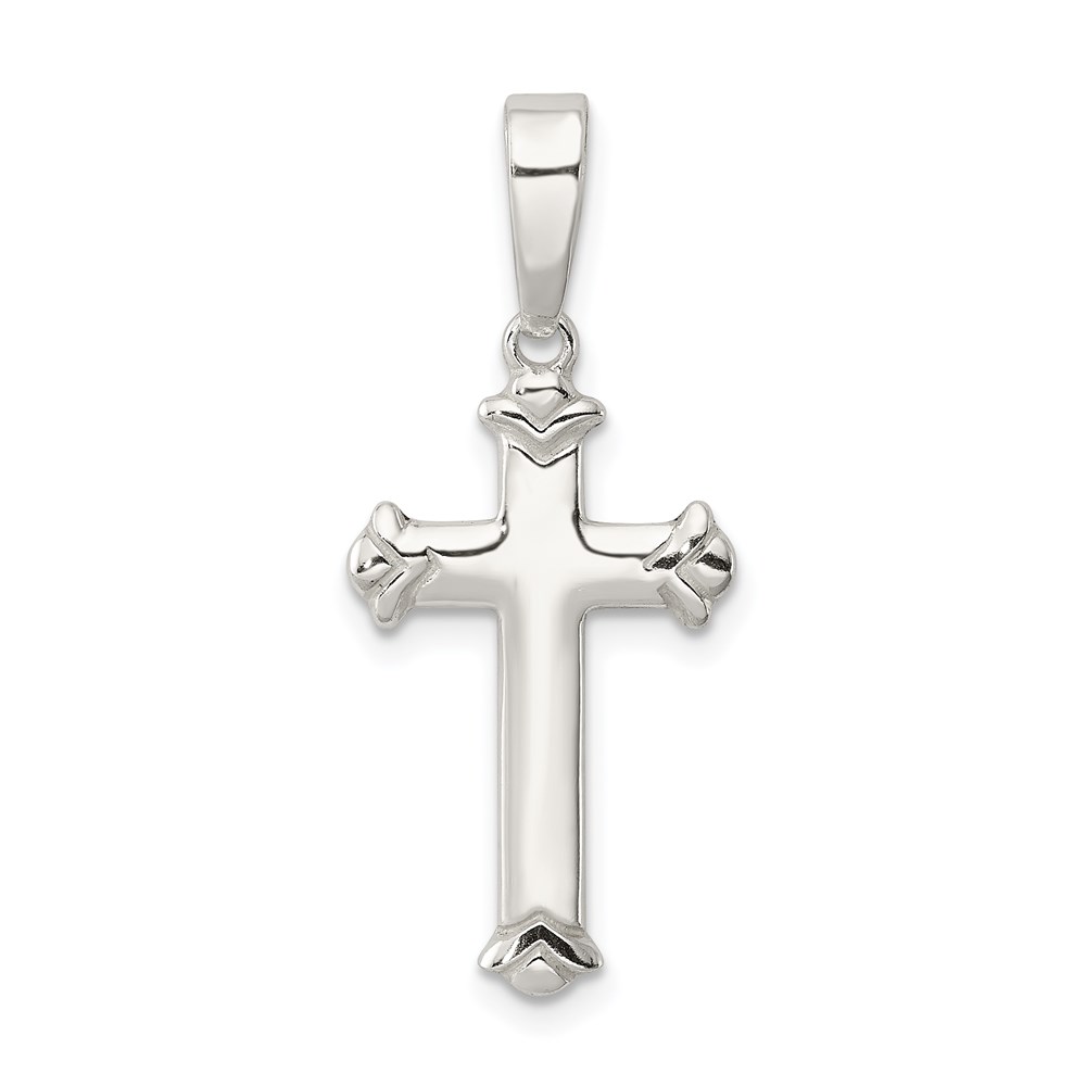 QC7249.jpg Sterling Silver Polished Cross Pendant - Image 1