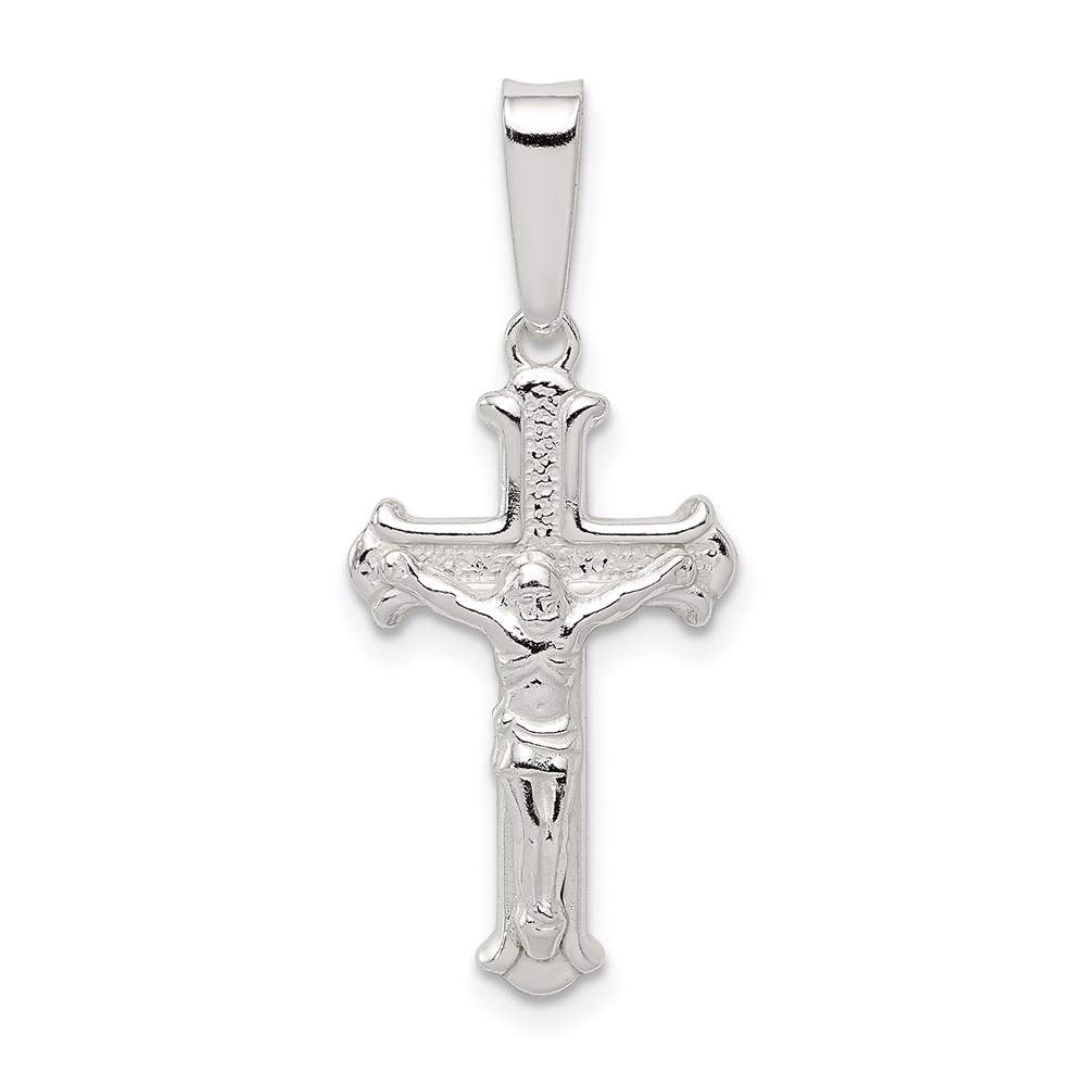 QC7351.jpg Sterling Silver Polished Crucifix Pendant - Image 1