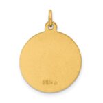 Sterling Silver Platinum-plated & Gold-plated St. Christopher Medal - Image 3