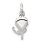Sterling Silver Anchor & Heart Pendant - Image 4