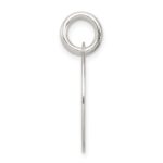 Sterling Silver Polished Enamel Love Pendant - Image 2