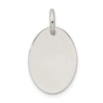 Sterling Silver Polished Enamel Hope Pendant - Image 3