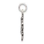 Sterling Silver Antiqued Snow Flake Charm - Image 2