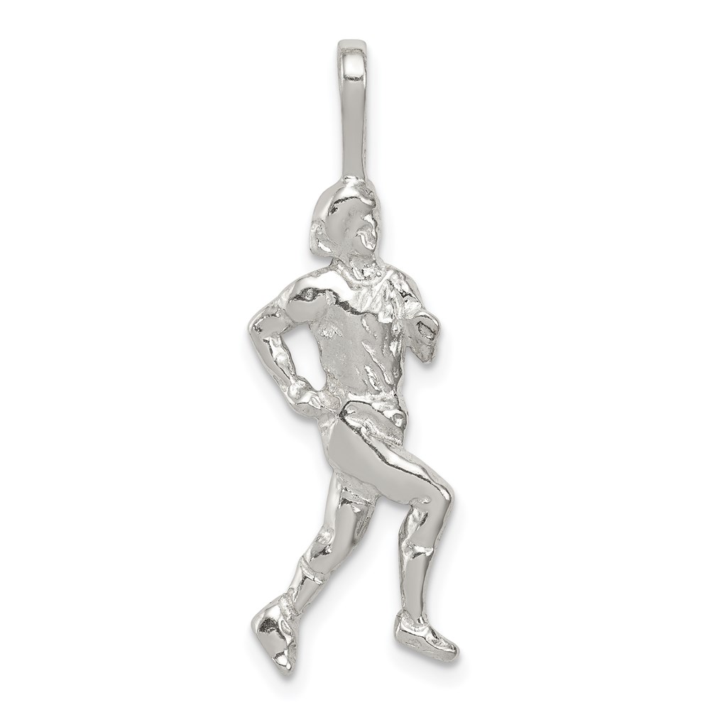 QC759.jpg Sterling Silver Runner Pendant - Image 1