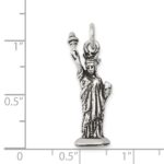 Sterling Silver Antiqued Statue of Liberty Charm - Image 4