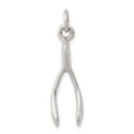 Sterling Silver Antiqued Wish Bone Charm
