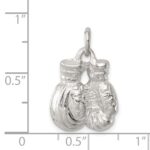 Sterling Silver Boxing Gloves Charm - Image 3