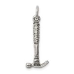 Sterling Silver Antiqued Hammer Charm - Image 4