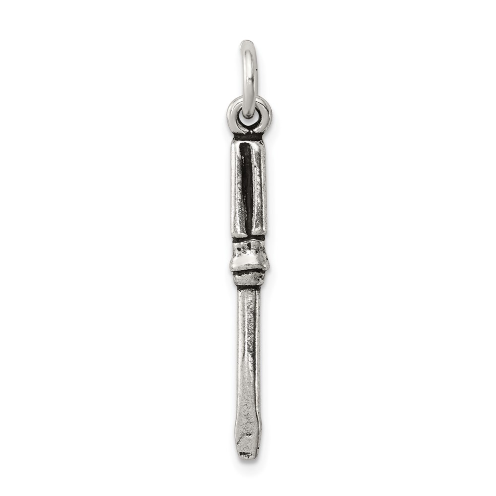 QC7738.jpg Sterling Silver Antiqued Screwdriver Charm - Image 1