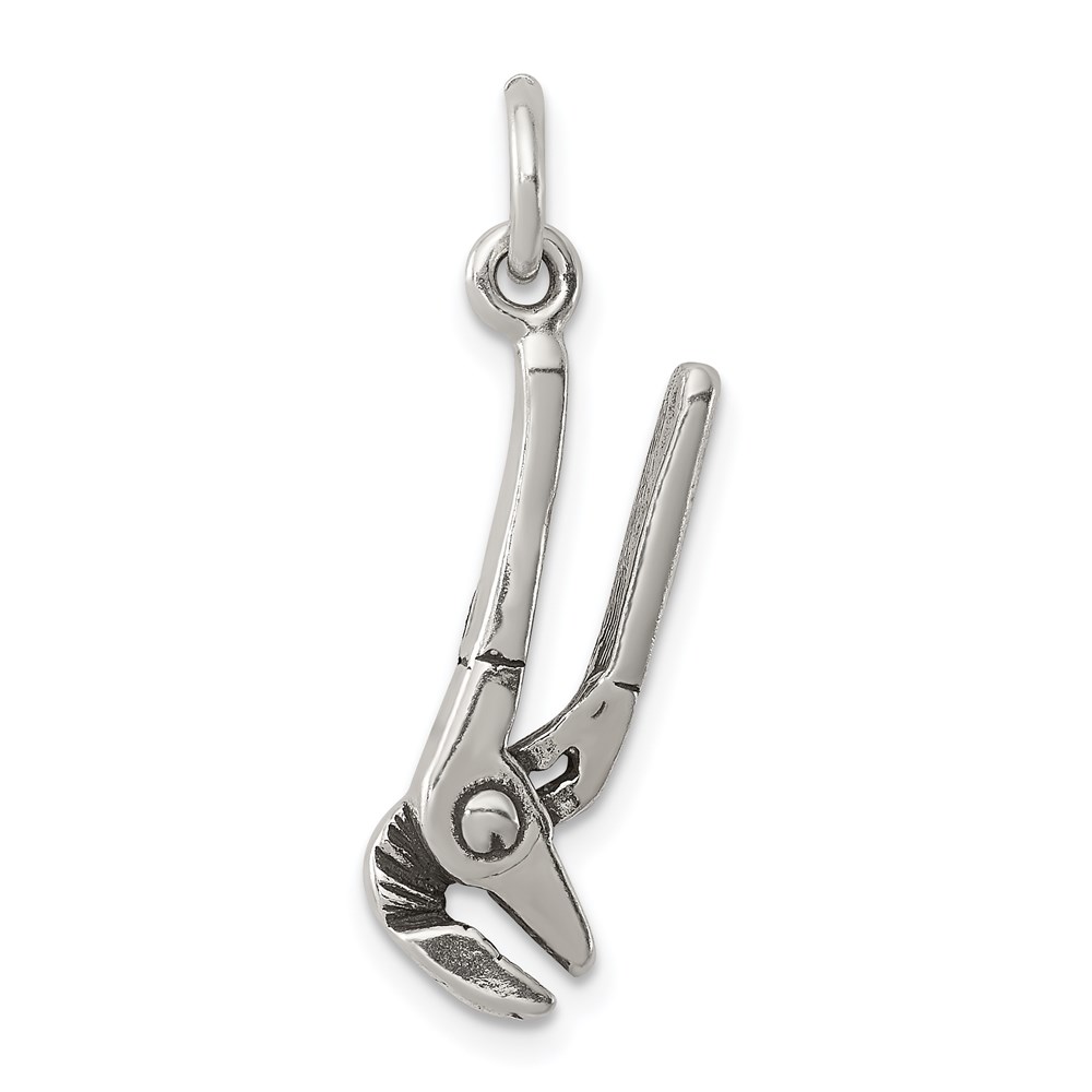 QC7739.jpg Sterling Silver Antiqued Pliers Charm - Image 1