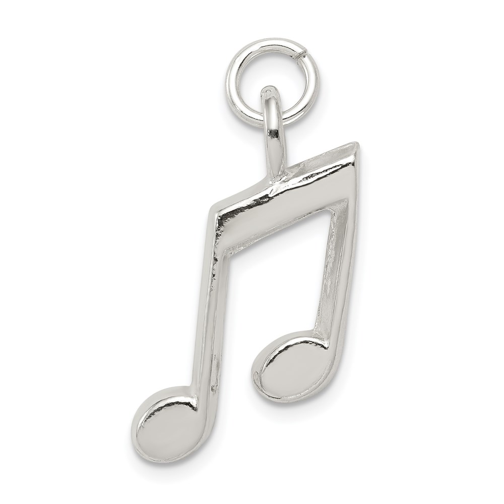 QC775.jpg Sterling Silver Music Notes Charm - Image 1