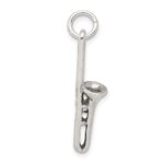 Sterling Silver Antiqued Trombone Charm - Image 2