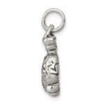 Sterling Silver Antiqued Boxing Gloves Charm - Image 2