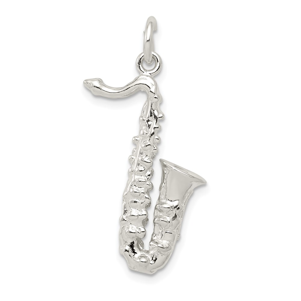 QC782.jpg Sterling Silver Saxophone Charm - Image 1