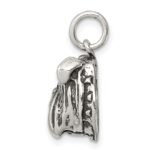 Sterling Silver Antiqued Bull Dog Charm - Image 2