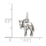 Sterling Silver Antiqued Donkey Charm - Image 4
