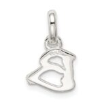 Sterling Silver Letter B with Enamel Pendant - Image 4