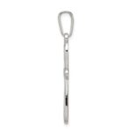 Sterling Silver Polished Latin Cross Pendant - Image 2