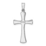Sterling Silver Rhodium-plated Cross Pendant - Image 3