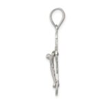 Sterling Silver Polished Small Crucifix Pendant - Image 2