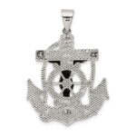 Sterling Silver Antiqued Crucifix Pendant - Image 4