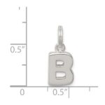 Sterling Silver Letter B Initial Charm - Image 3