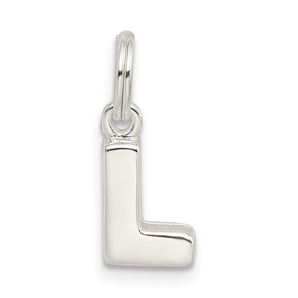 QC8460L.jpg Sterling Silver Letter L Initial Charm - Image 1