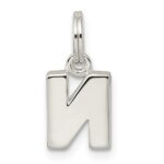 Sterling Silver Letter N Initial Charm - Image 3