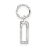 Sterling Silver Letter T Initial Charm - Image 2