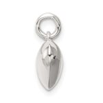Sterling Silver Polished Puff Heart Charm - Image 2