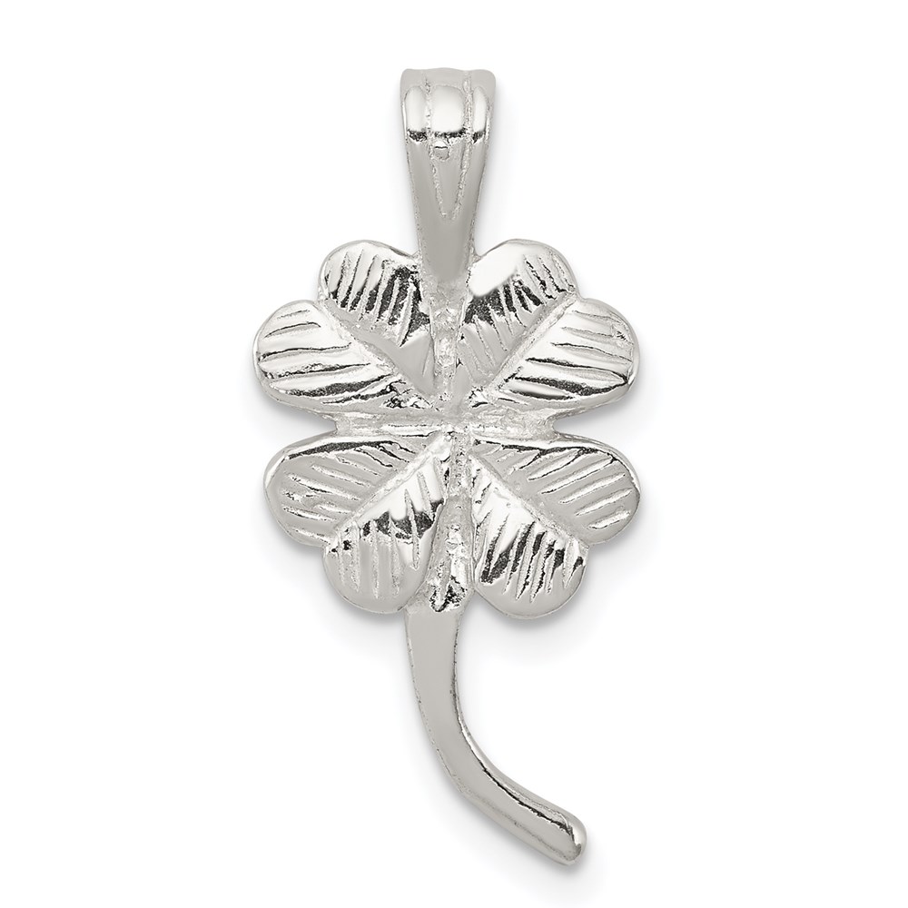 QC856.jpg Sterling Silver 4-leaf Clover Charm - Image 1