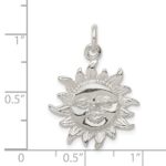 Sterling Silver Polished Sun Pendant - Image 3