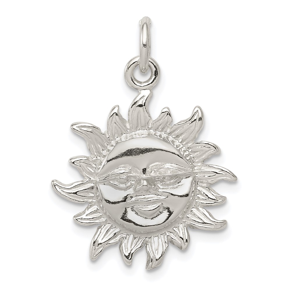 QC8573.jpg Sterling Silver Polished Sun Pendant - Image 1