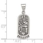 Sterling Silver Antiqued Good Luck Icon Pendant - Image 4