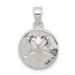 Sterling Silver Polished Sand Dollar Pendant