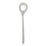 Sterling Silver Polished Bats and Baseball Pendant - Image 2