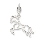 Sterling Silver Polished Horse Charm - Image 4