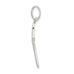 Sterling Silver Polished Passion Cross Charm - Image 2