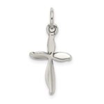 Sterling Silver Antiqued Passion Cross Charm - Image 3