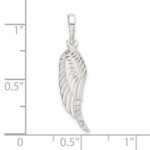 Sterling Silver Polished Wing Pendant - Image 4