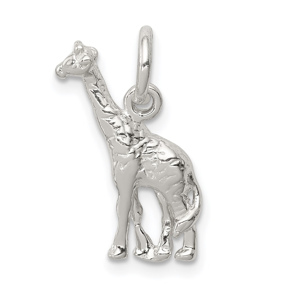 QC917.jpg Sterling Silver Giraffe Charm - Image 1