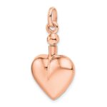 Sterling Silver Rose Gold-Tone Polished Screw Top Ash Holder Pendant - Image 4