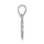 Sterling Silver Rhodium-plated Antiqued Love My Dog Pendant - Image 2