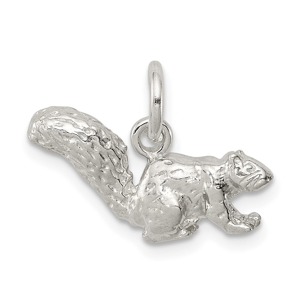 QC931.jpg Sterling Silver Squirrel Charm - Image 1