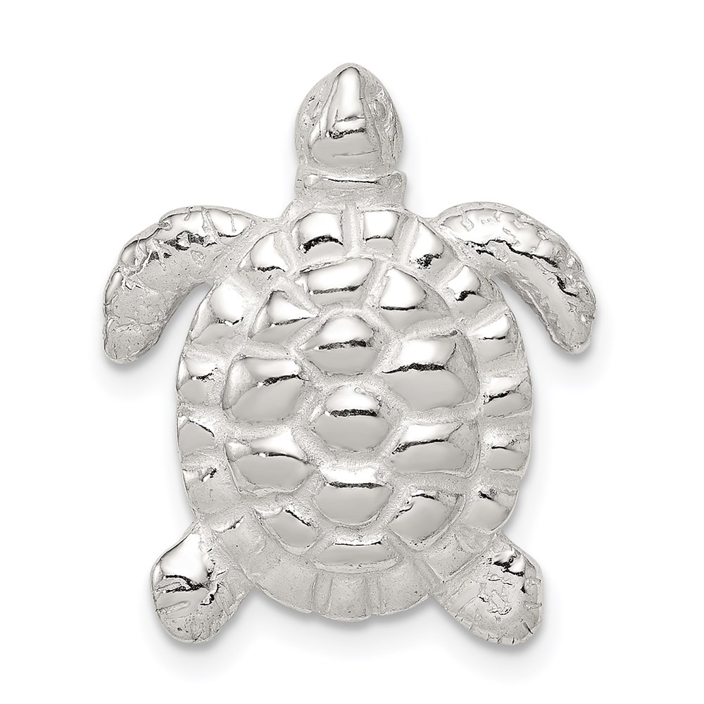 QC947.jpg Sterling Silver Turtle Charm - Image 1