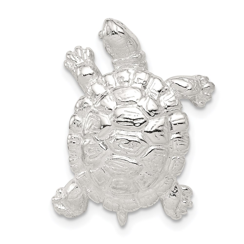 QC950.jpg Sterling Silver Turtle Charm - Image 1